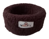 Bespoke Brats Small Animal Basket Bed Quirky Critters - Chocolate Brown Photo