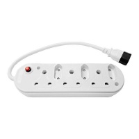 WL Multiplug with IEC Connector for UPS - 3x16A 3x5A - White Photo