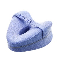 Heart-Shaped Orthopedic Memory Foam Leg Positioner Pillow - Blue Photo
