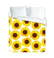 Imaginate Decor Imaginte Decor - Lots of Sunflowers Duvet Cover Set with plain pillow cases Photo