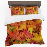 Print with Passion Leaves Duvet Cover Set Photo