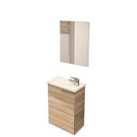 San Marco Tiles Compact Nature Cabinet 58 X 40 X 22cm Included Mirror and PMMA Basin Photo