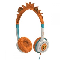 Zagg Little Rockerz Costume Headphones - Orange Lion Photo