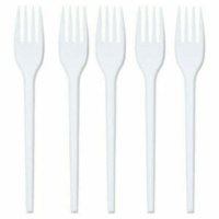 Disposable Plastic Forks 250 Piece Per Pack Photo