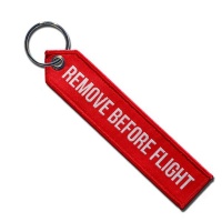 Remove Before Flight Official Key Ring - Red with Tip Photo