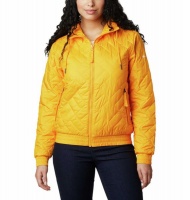 Columbia Women's Sweet View Insulated Bomber Jacket in Bright Marigold Photo