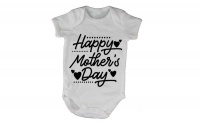 BuyAbility Happy Mothers Day - Dots and Hearts - Short Sleeve - Baby Grow Photo