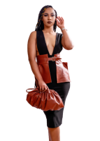3 Piece Combo - Dress Corset Belt and Handbag Photo