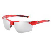 Paranoid Outdoor Photochromic Sport Sunglasses Red/Silver Photo