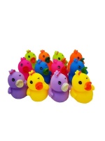 Floating Bath Ducks Set of 12 Assorted Colours Photo