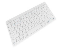 Macally Mini Bluetooth Keyboard with Built in stand - White Photo