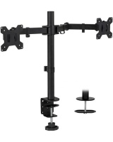 Loop Dual LCD Monitor Desk Mount Stand Heavy Duty Adjustable with Elbow Hinge Photo