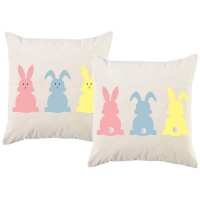 PepperSt - Scatter Cushion Cover Set - Easter Bunnies Photo