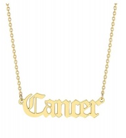 ZA Cancer Horoscope Birth Star Sign Zodiac Astrology Necklace Birthday Gift Photo