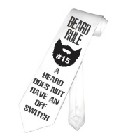 PepperSt Men's Collection - Designer Neck Tie - Beard Rule #15 Photo
