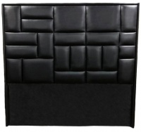 Decorist Home Gallery Modern - Black Leather Headboard King Size Photo