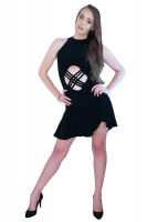 Sassy Latin Dance Dress with Open Front & Back: X-Ray Photo