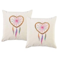 PepperSt – Scatter Cushion Cover Set – Heart Dream Catcher Photo