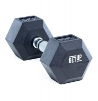 GetUp Hex Rubber Dumbbell - 10kg Photo