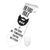 PepperSt Men's Collection - Designer Neck Tie - Beard Rule #44 Photo