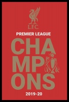 Liverpool FC - Champions 2019/20 Logo Poster with Black Frame Photo