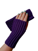 Croshka Designs Handmade Crochet Rib Stitch Gloves Photo