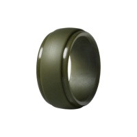 Men's Silicone Wedding Ring - Olive GreenSize: 18.95mm) Photo