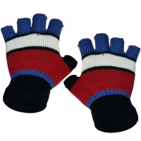 Fingerless Gloves - Red Stripe Photo