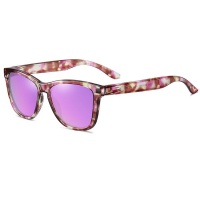 G&Q Retro Polarized Sunglasses - Pink Tortoise Shell / Purple Photo