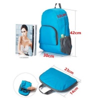 Backpack - Foldable Ultralight Travel Daypack Bag – Medium – Blue Photo