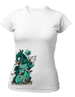 PepperSt Ladies White T-Shirt - Birds of Feather Photo