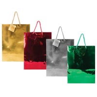 Bulk Pack x 8 Metallic Gift Bags - 25 x 32cm Photo