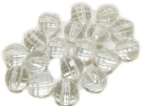 BEAD COOL - Plastic Round Faceted Transparent - 8mm - 890 piecess - 2mm hole Photo