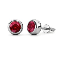 Destiny January/Garnet Birthstone Earrings with Swarovski Crystals Photo