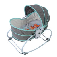 Konig Kids Rocking Bounce Chair with Removable Bassinet & Melody Blue Photo