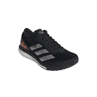 adidas Men's adizero Boston 9 Running Shoes - Black/Silver/Orange Photo