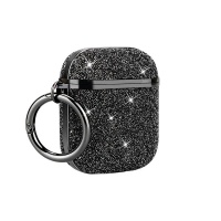 Bling Rhinestone Protective Case Cover For Airpods-Black Photo