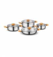 KORKMAZ Foresta Stainless Steel 8 piecess Cookware Set A1049 Photo