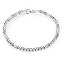 Silver Designer Small Balls Bracelet with Lobster Clasp Photo
