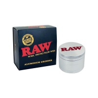 Raw Herb Grinder 4 Piece Aluminum - Silver Photo