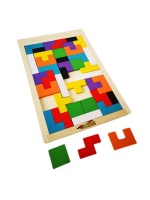 Umlozi Wooden Tangram Jigsaw Puzzle - 40 Piece Photo