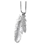 YALLI - Feather Pendant Necklace Photo