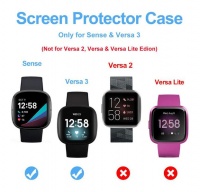 Protective Case & Screen Protector - Fitbit Versa 3 / Fitbit Sense - Silver Photo