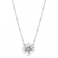 Cosmic 925 Sterling Silver Daisy Flower Necklace Photo