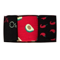 Shoset Fun Socks Gift Set- 3 Pairs- Men- Size 8-11- Fruity Photo