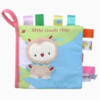 Soft Baby Label Cloth Book - Little Owl's Day Photo