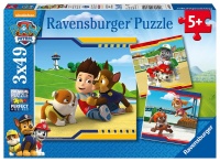 3X49 Piece Puzzle-Paw Patrol Heroes With Coat Photo