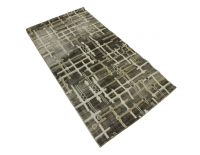 Decorpeople Modern Polyester Rug in Grey Sized 80 x 150 Photo
