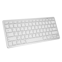 Cell N Tech Ultra Slim Bluetooth Wireless Keyboard White Photo