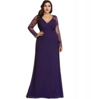 Fayebridal - Long Sleeves Lace Evening Dresses Photo